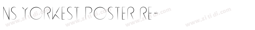 NS Yorkest Poster Re字体转换